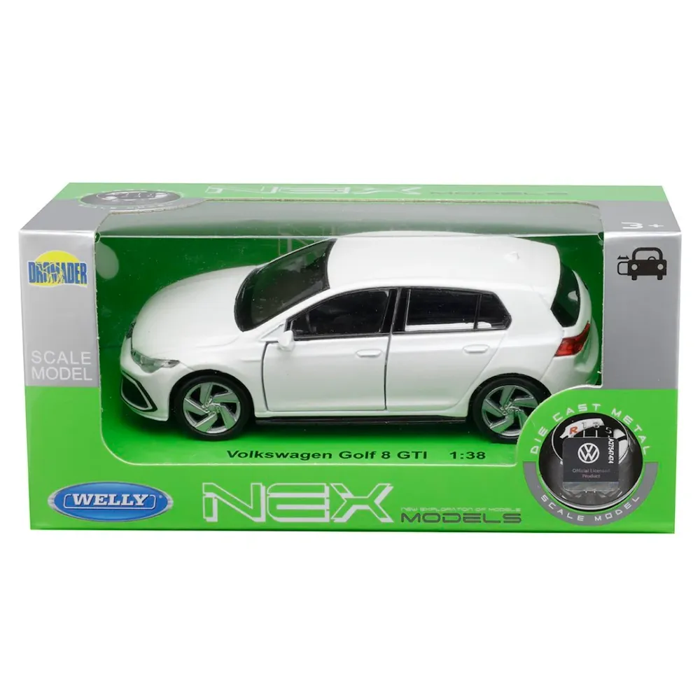 1:34 model, VW Golf 8 GTI, bijeli