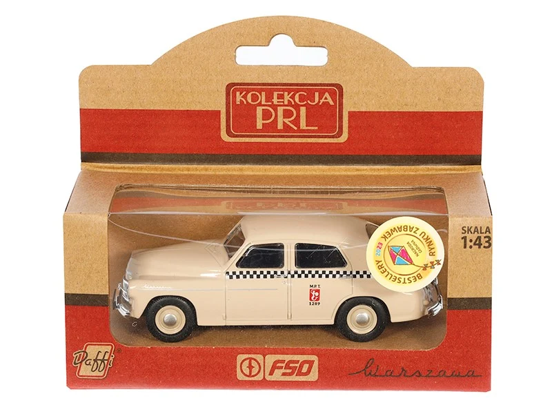 1:43 PRL WARSZAWA M20 TAXI, bež model