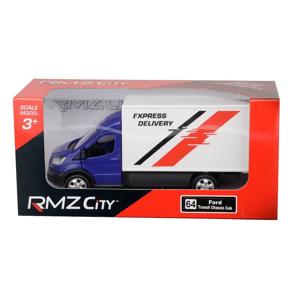 1:43 RMZ Ford Transit Chassis Cab 2018, plavi model