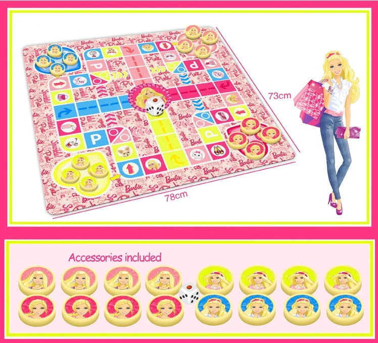 2u1 dječja Barbie prostirka i društvena igra (dostava besplatna)