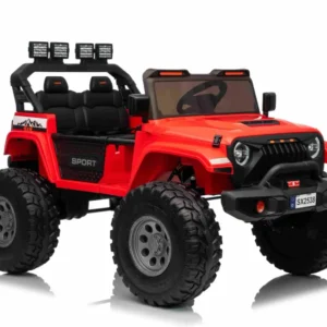 Auto na akumulator Extreme Sport 4x4 s podesivom dužinom vozila - dvosjed - crveni