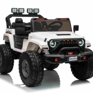 Auto na akumulator Extreme Sport 4×4 s podesivom dužinom vozila – dvosjed – bijeli