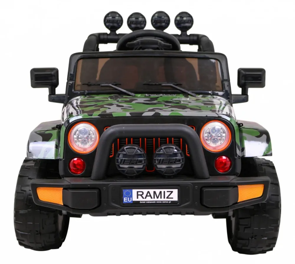 Auto na akumulator Full Time 4WD 4x4 - army
