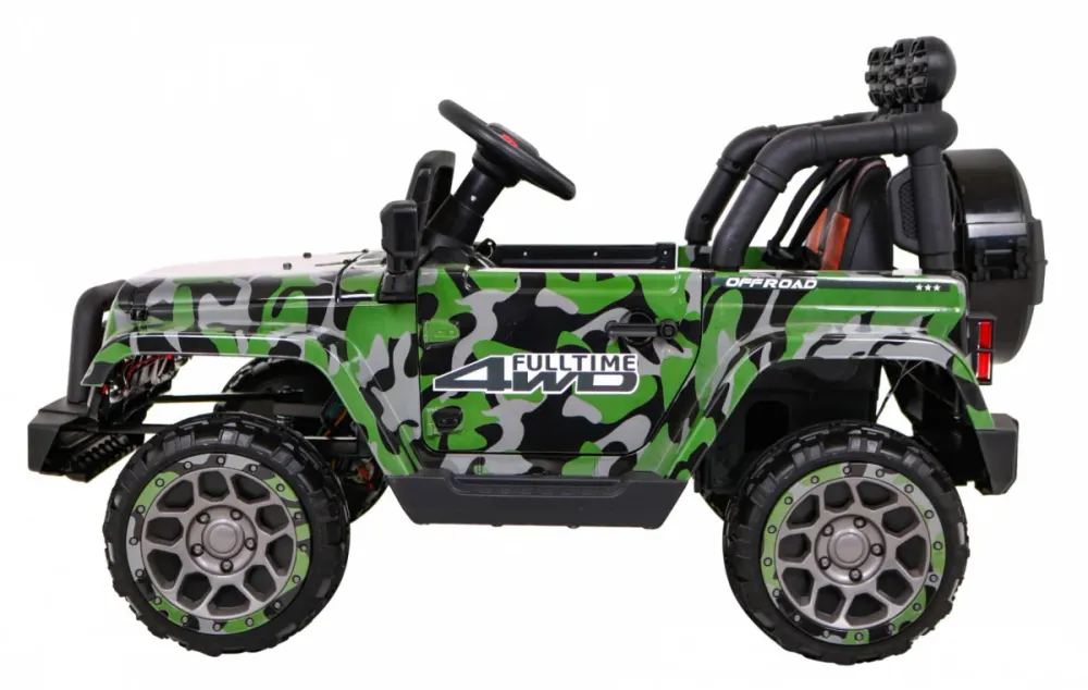Auto na akumulator Full Time 4WD 4x4 - army