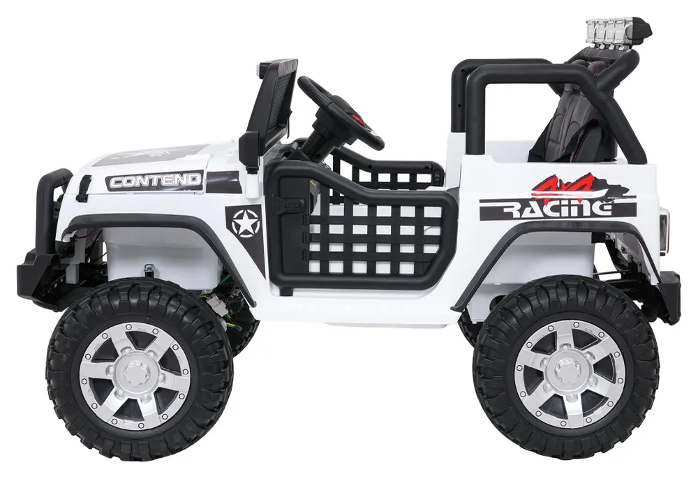 Auto na akumulator Jeep BEAST 4x4 - bijeli