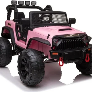 Auto na akumulator Jeep Brother JC666 - svijetlo rozi