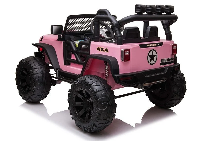 Auto na akumulator Jeep Brother JC666 - svijetlo rozi