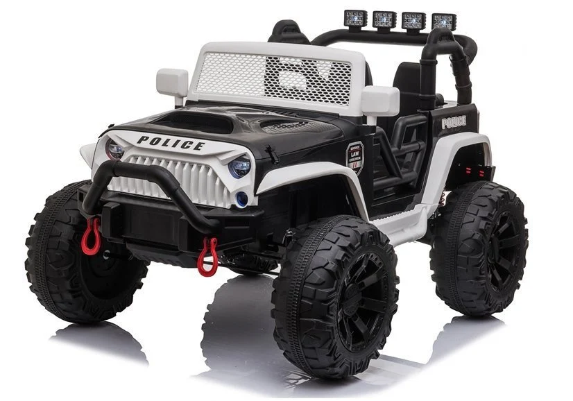 Auto na akumulator Jeep JC666 Brother Police - crno/bijeli