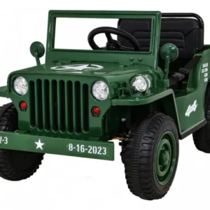 Auto na akumulator Retro Military 4x4 - zeleni