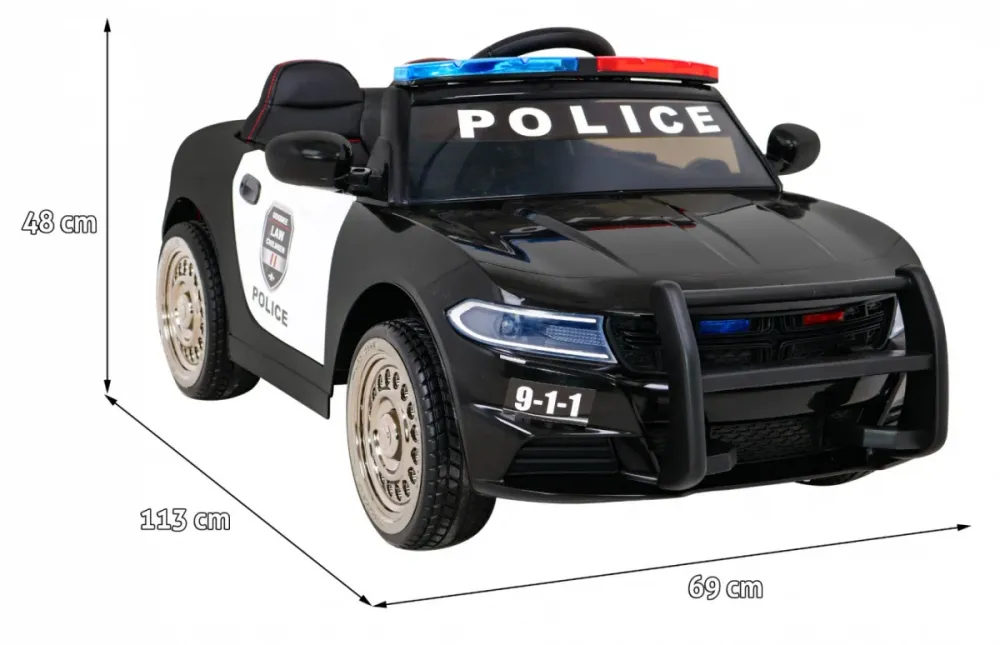 Auto na akumulator Super-Police -crni