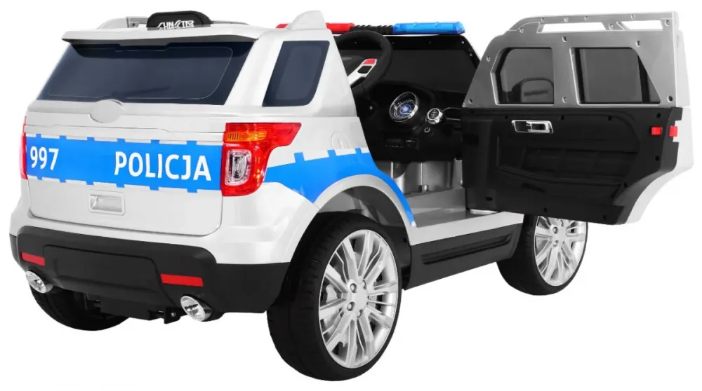 Auto na akumulator SUV Police - bijeli