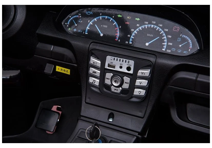 Auto na akumulator YSA021A - dvosjed - crni/lakirani
