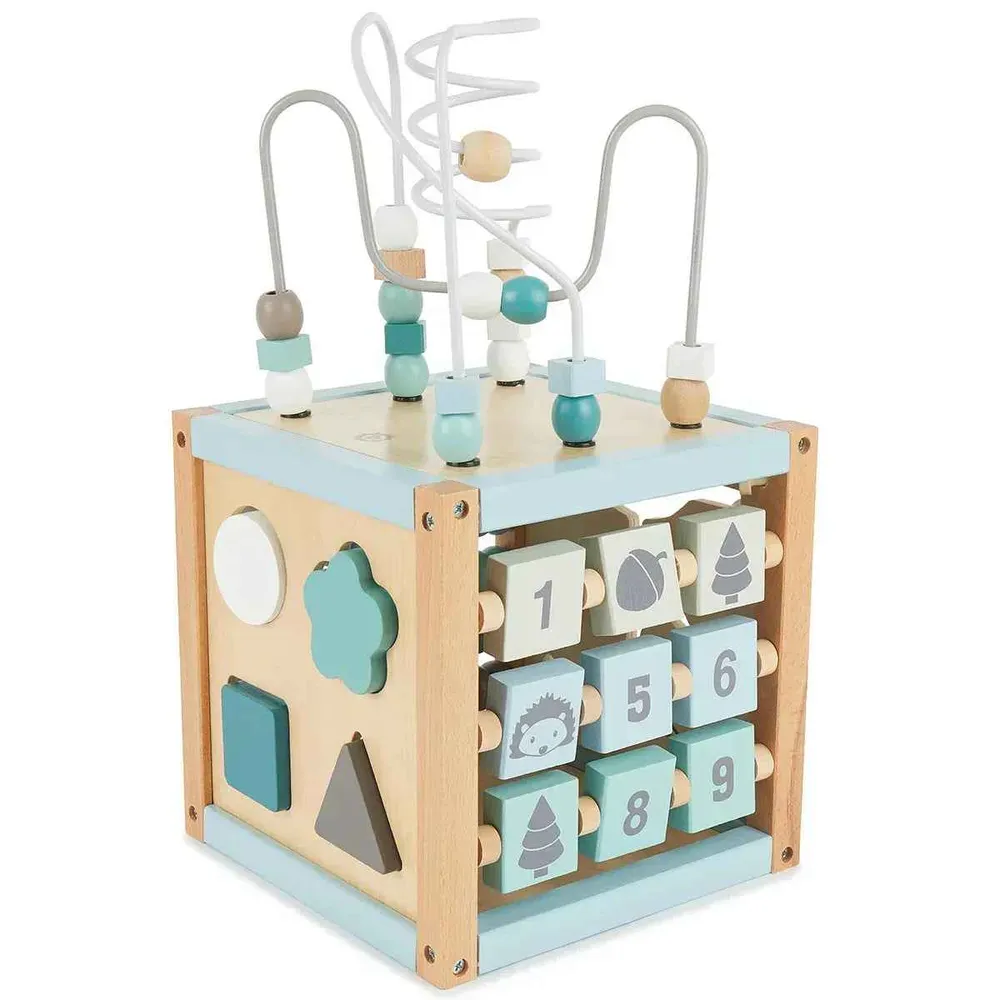 Bieco® Drvena aktivnostna kocka Forest Animals