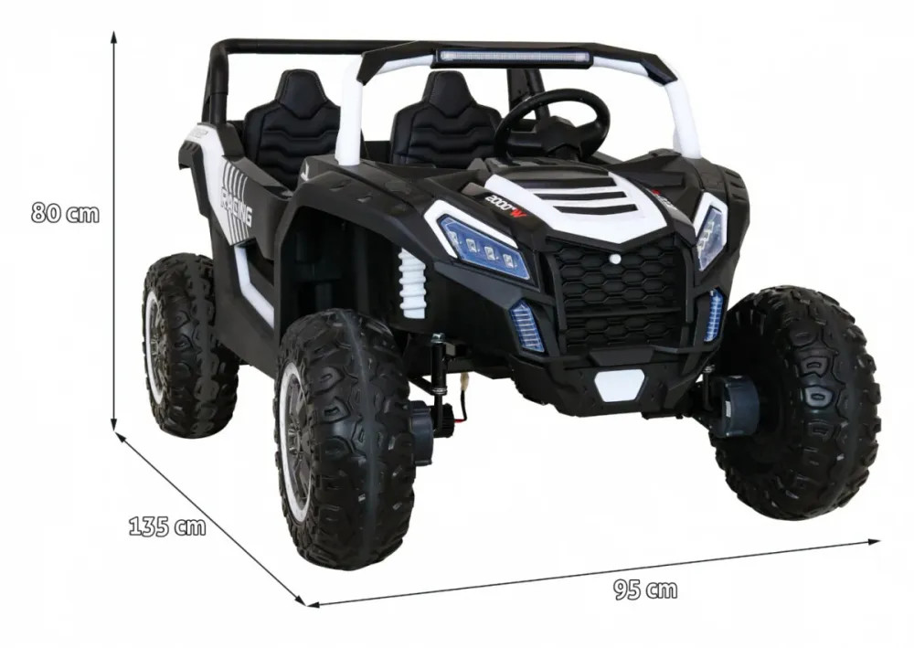 Buggy na akumulator ATV Racing 4x4 - dvosjed - bijeli