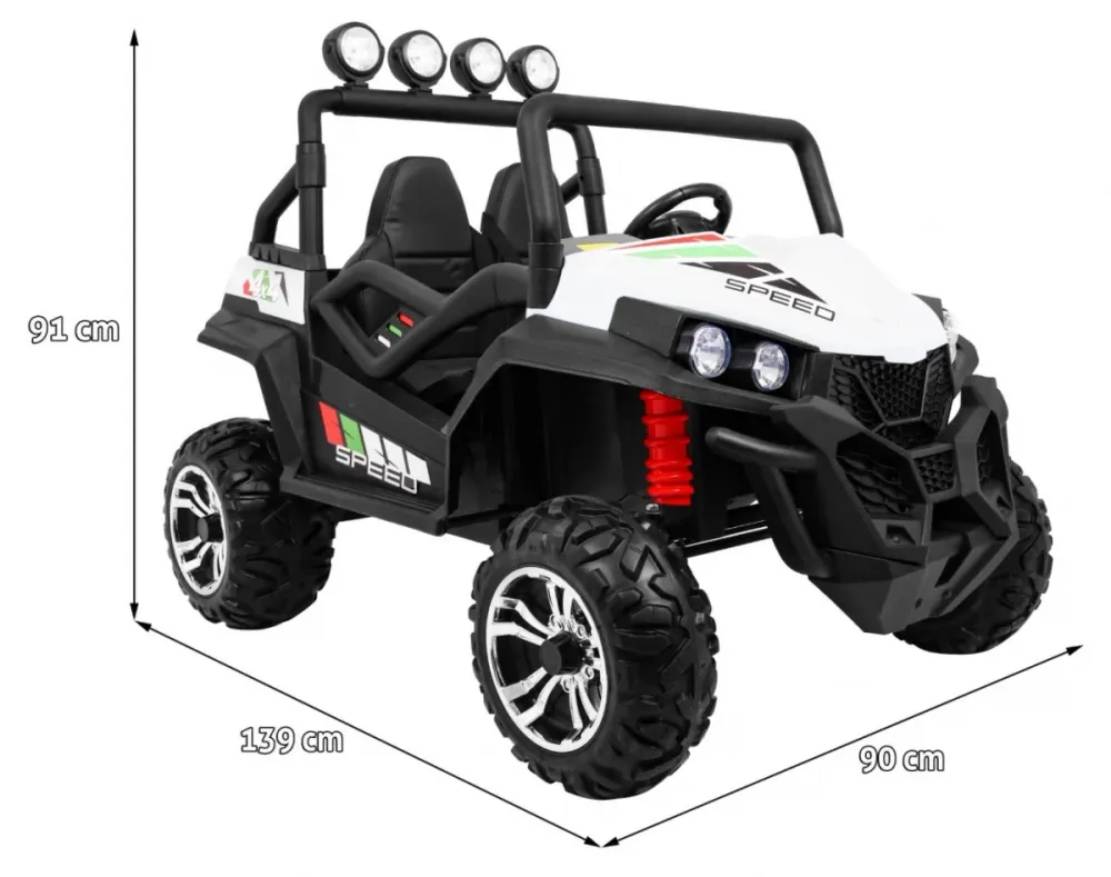Buggy na akumulator Grand 4x4 LIFT - dvosjed - bijeli