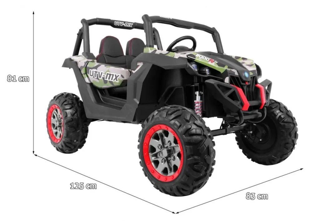 Buggy na akumulator SuperStar 4x4 - dvosjed - Camo