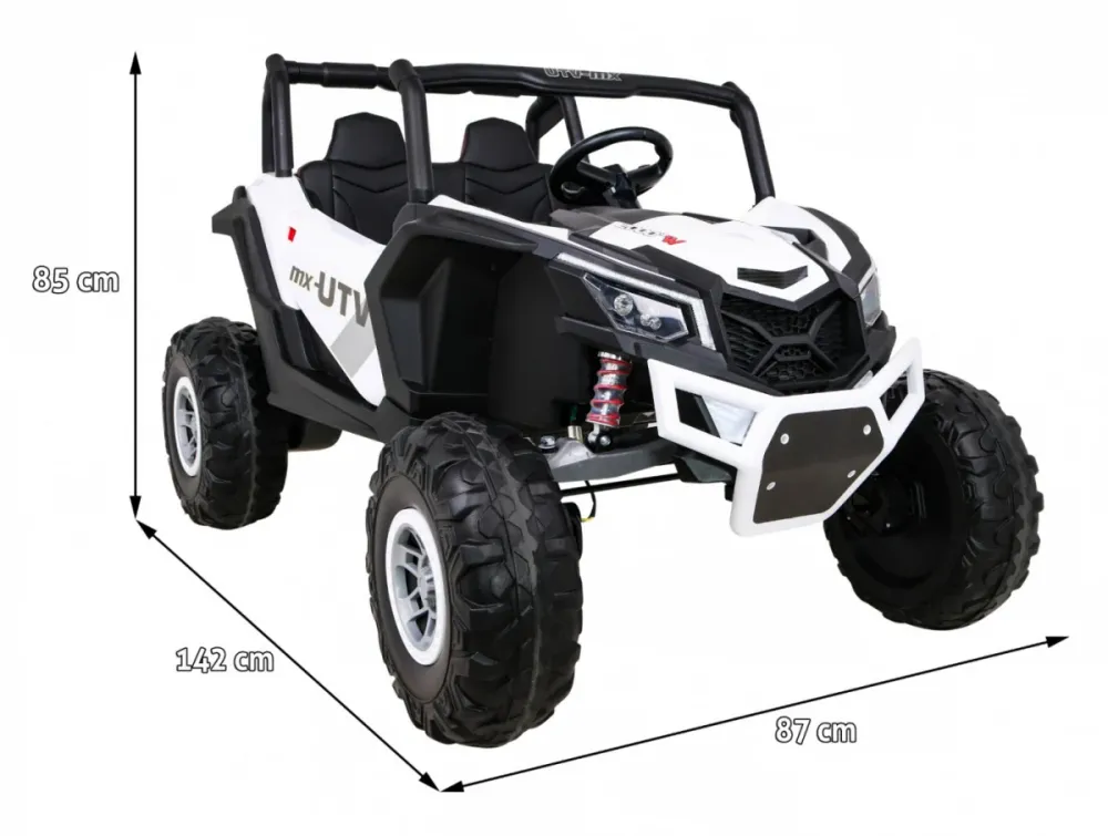 Buggy na akumulator UTV-MX - 4x4 - dvosjed - bijeli