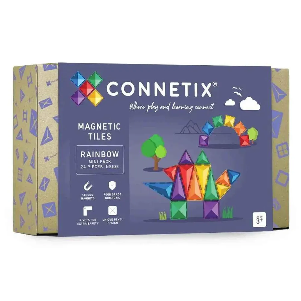 Connetix® Magnetne ploščice Rainbow Mini Pack 24-delni