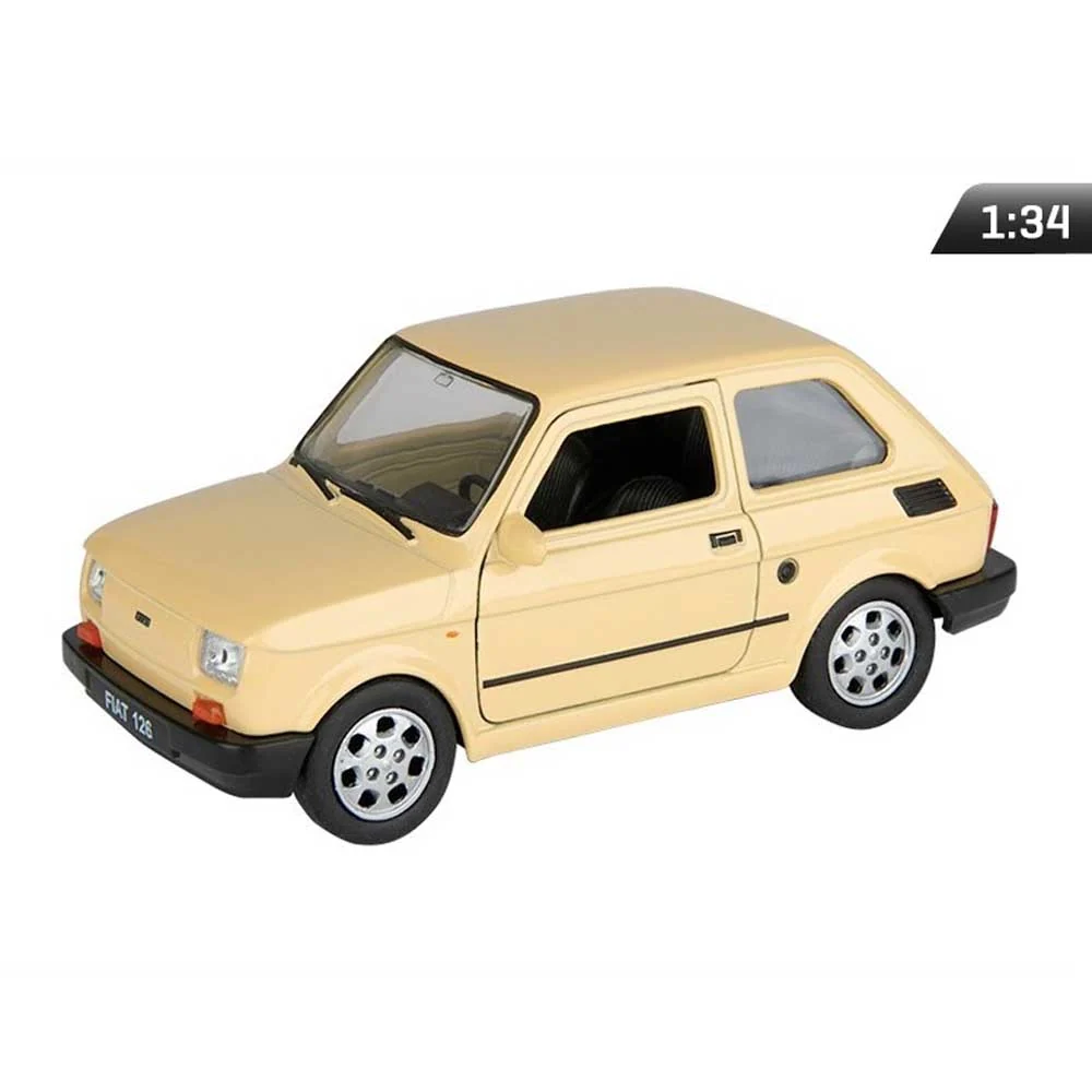 Fiat 126p model automobila 1:34 u krem boji