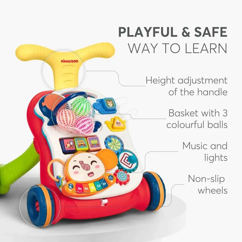 KikkaBoo® Activity kolica 3u1 Play & Grow Red