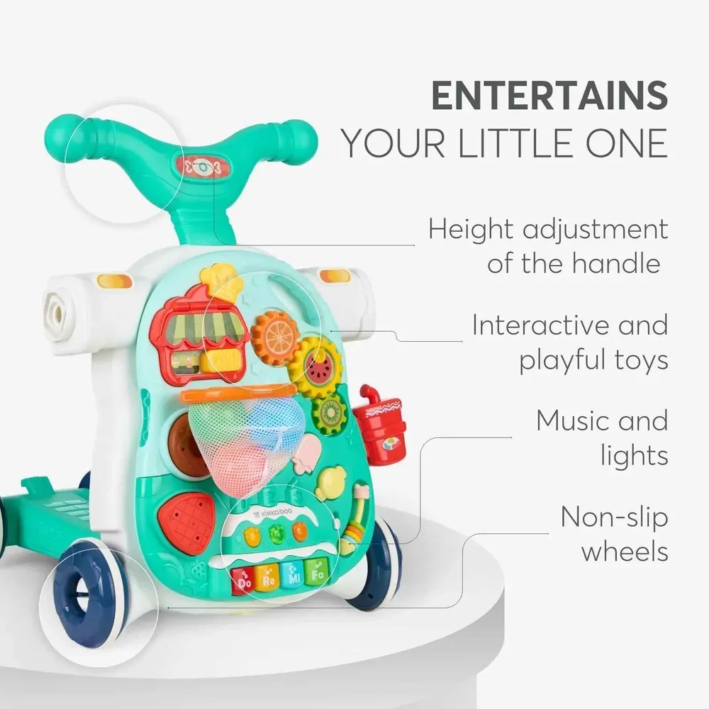 KikkaBoo® Activity kolica 4 u 1 Sweet Escape Mint