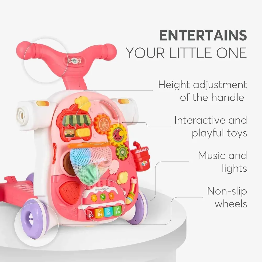 KikkaBoo® Activity kolica 4 u 1 Sweet Escape Pink