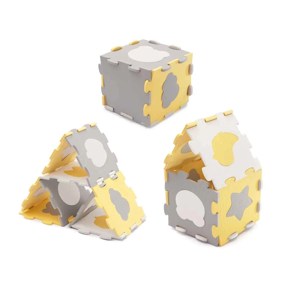 Kinderkraft puzzle LUNO oblici, žute