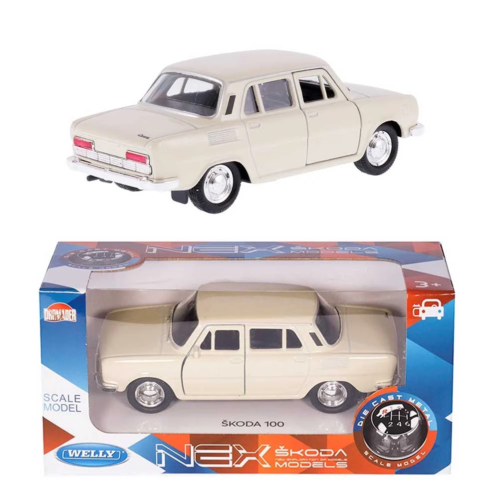 Škoda 100 model automobila 1:32 - krem