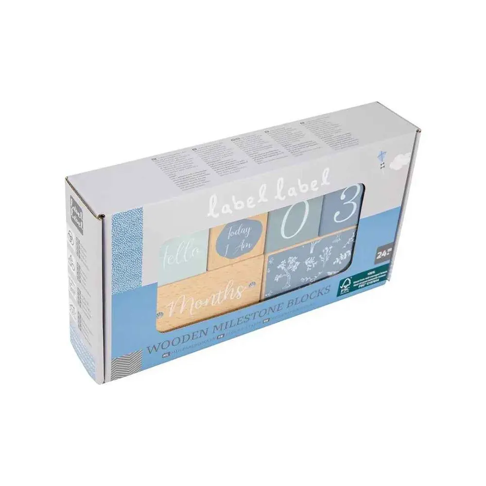 Label Label® Drvene kocke Blue