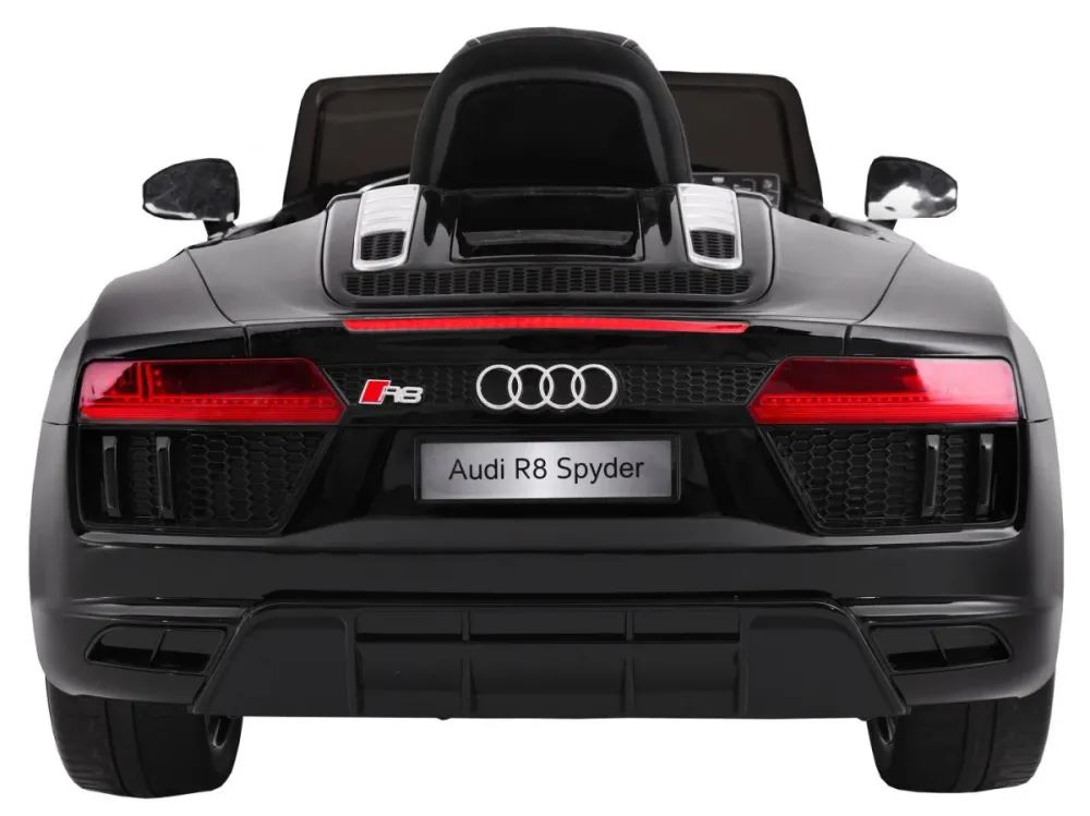 Licencirani auto na akumulator Audi R8 Spyder RS - crni/lakirani