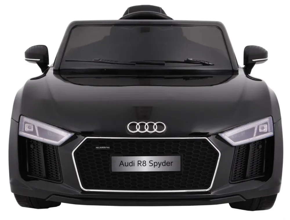 Licencirani auto na akumulator Audi R8 Spyder RS - crni/lakirani