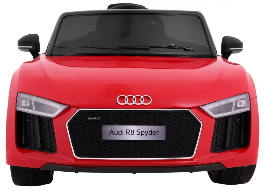 Licencirani auto na akumulator Audi R8 Spyder RS - crveni/lakirani