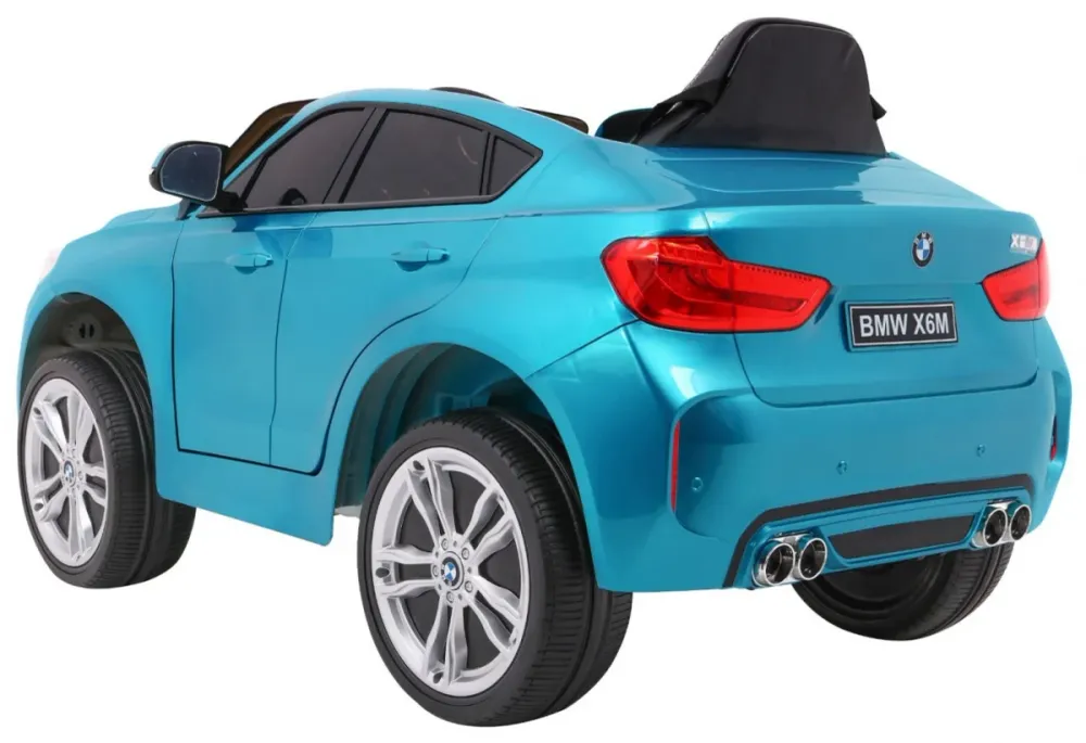 Licencirani auto na akumulator BMW X6M - plavi/lakirani