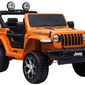 Licencirani auto na akumulator Jeep Rubicon 4x4 - narančasti