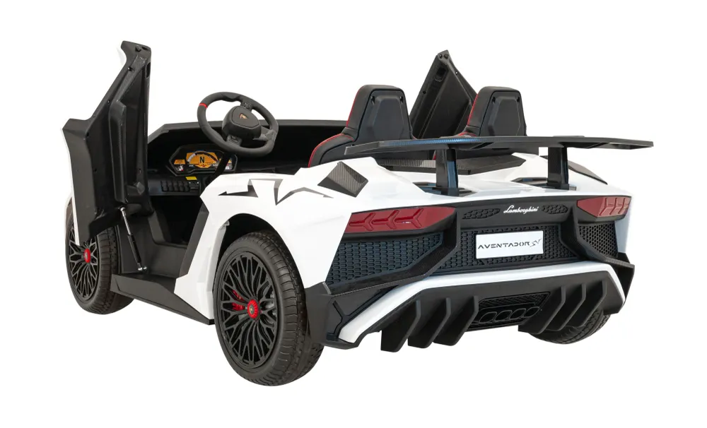 Licencirani auto na akumulator Lamborghini Aventador SV - dvosjed - bijeli