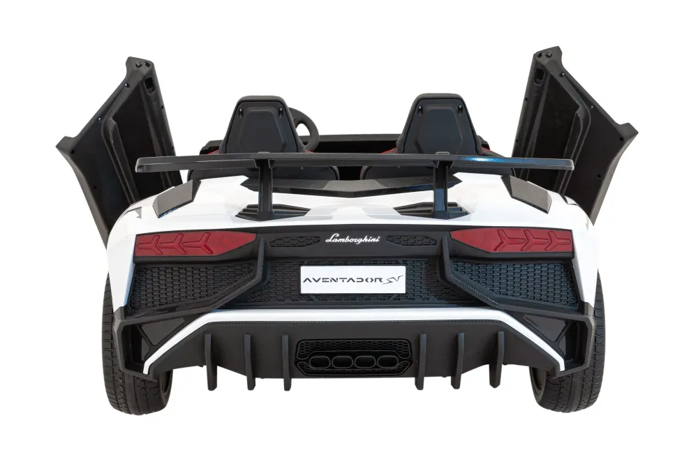 Licencirani auto na akumulator Lamborghini Aventador SV - dvosjed - bijeli