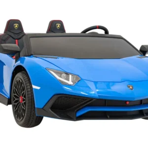 Licencirani auto na akumulator Lamborghini Aventador SV - dvosjed - plavi