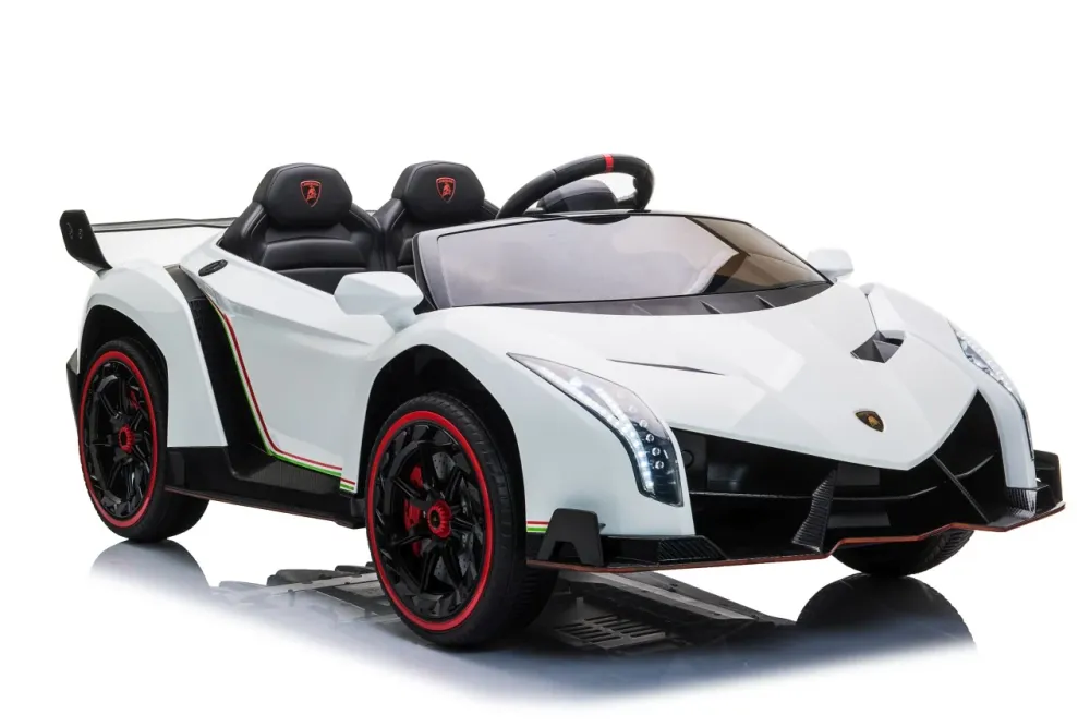 Licencirani auto na akumulator Lamborghini Veneno 4x4 - dvosjed - bijeli