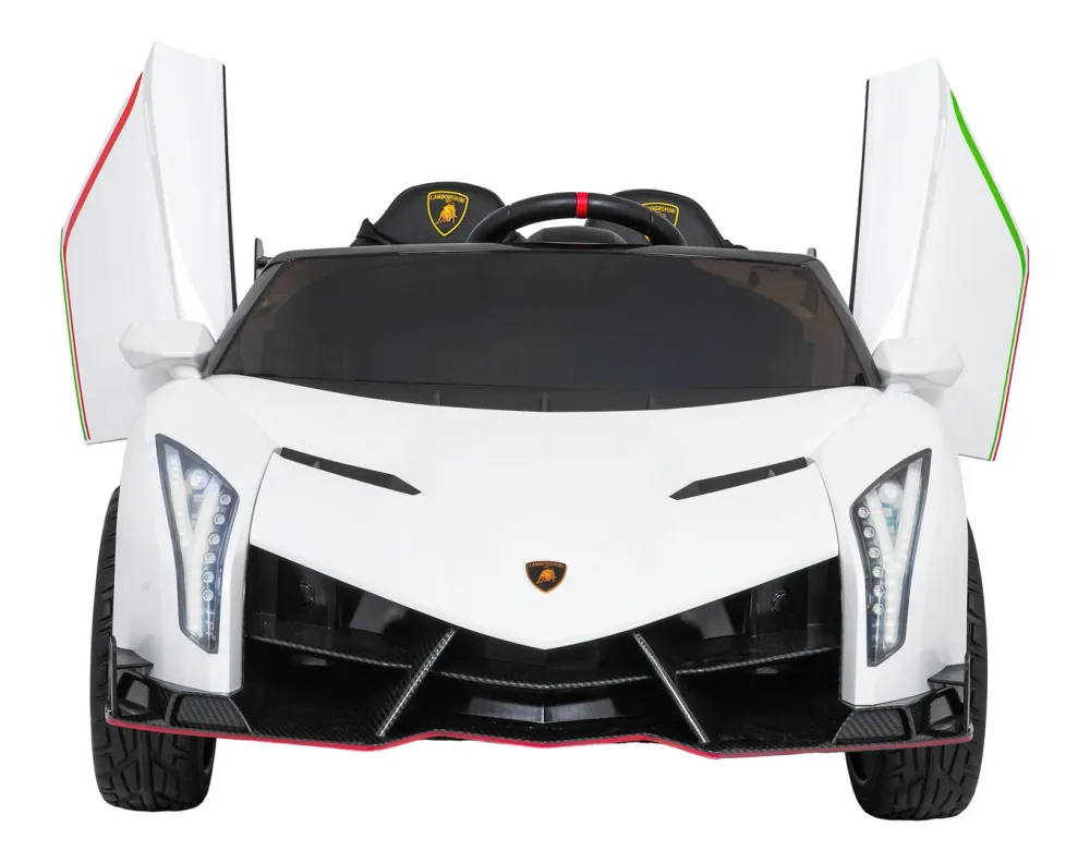 Licencirani auto na akumulator Lamborghini Veneno 4x4 - dvosjed - bijeli