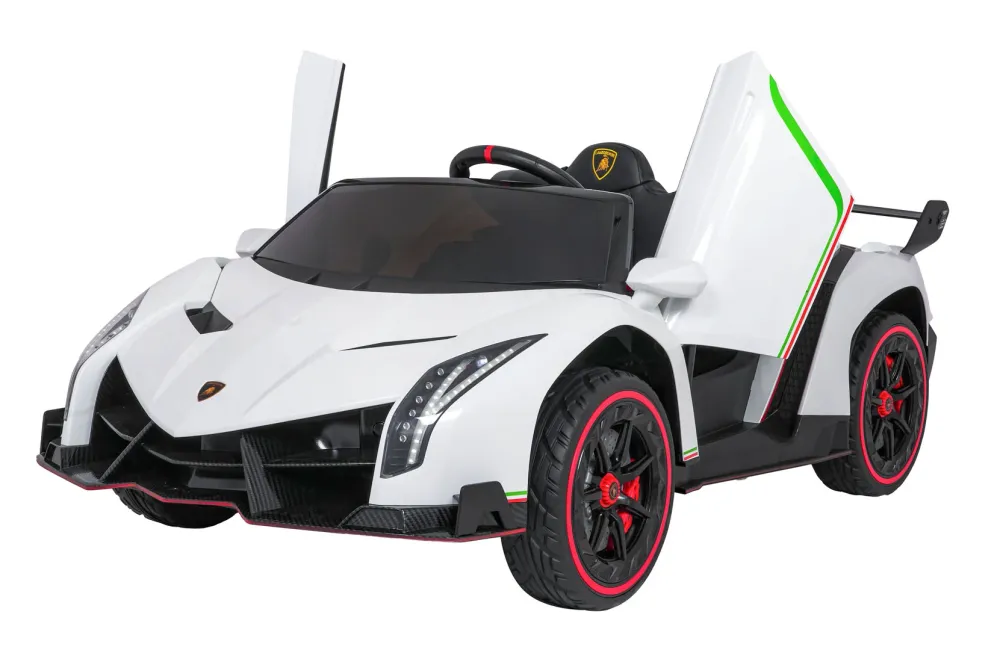Licencirani auto na akumulator Lamborghini Veneno 4x4 - dvosjed - bijeli