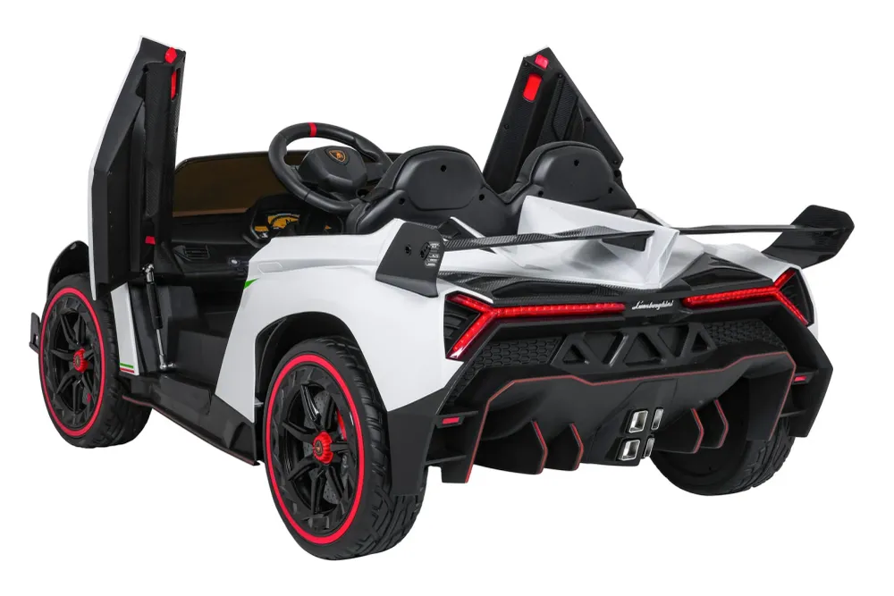 Licencirani auto na akumulator Lamborghini Veneno 4x4 - dvosjed - bijeli