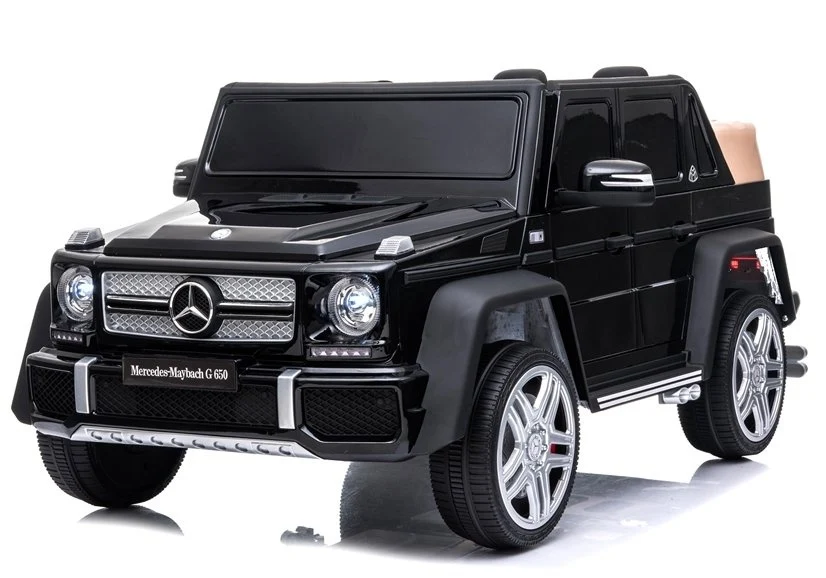 Licencirani auto na akumulator Maybach Mercedes A100 - crni/lakirani