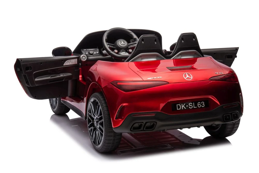 Licencirani auto na akumulator Mercedes AMG SL63 - crveni/lakirani