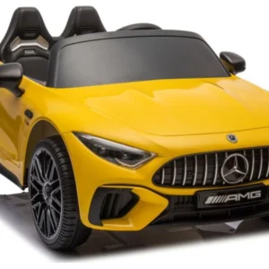 Licencirani auto na akumulator Mercedes AMG SL63 - žuti/lakirani
