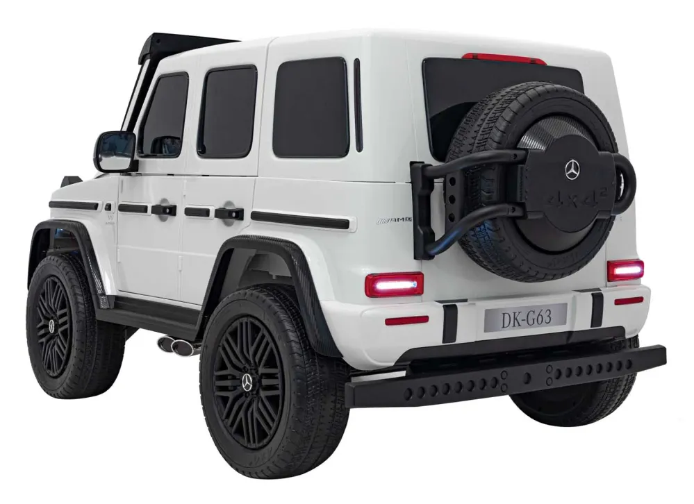 Licencirani auto na akumulator Mercedes Benz G63 AMG XXL 4x4 - dvosjed - bijeli