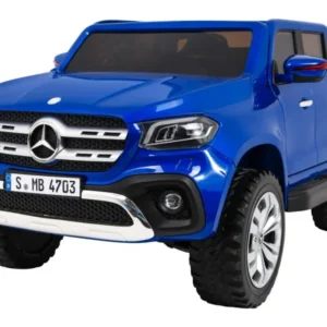 Licencirani auto na akumulator Mercedes Benz X-Class MP4 - dvosjed - plavi/lakirani