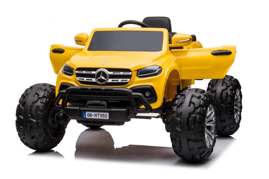 Licencirani auto na akumulator Mercedes DK-MT950 4x4 - žuti/lakirani