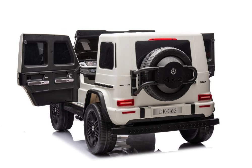 Licencirani auto na akumulator Mercedes G63 XXL 24V 4x4 - DVOSJED - bijeli