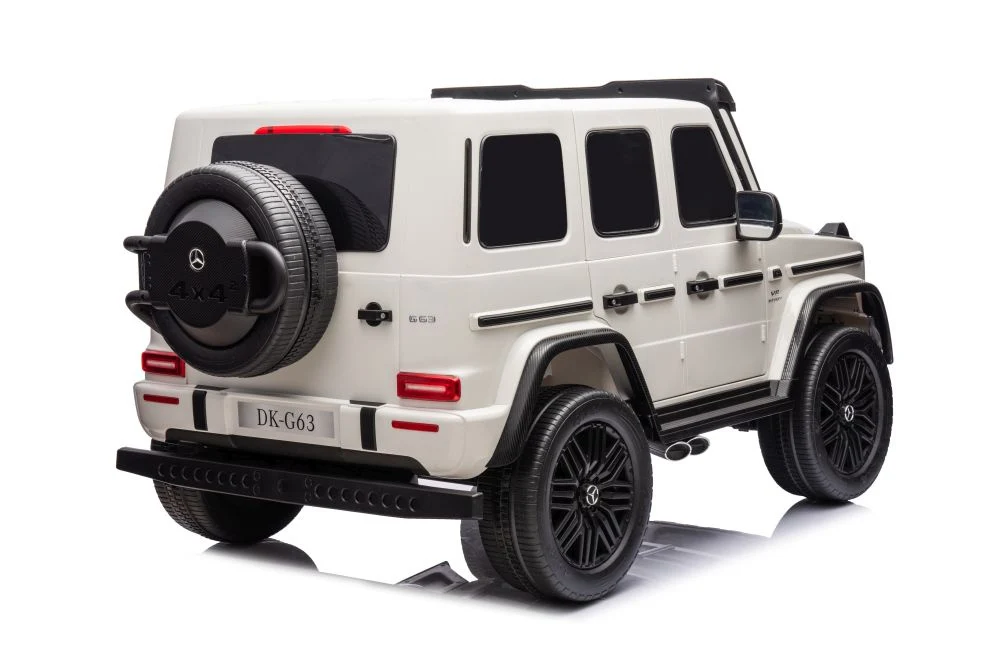 Licencirani auto na akumulator Mercedes G63 XXL 4x4 - dvosjed - bijeli