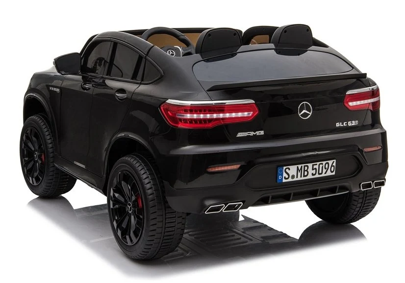Licencirani auto na akumulator Mercedes GLC 63S QLS 4x4 - dvosjed - crni